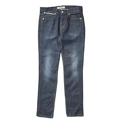 Levi's 519 Slim Jeans Blue Regular Stretch Denim Casual Zip Fly Mens W32 L33 • £16.99