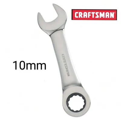 New Craftsman Stubby Ratcheting Combination Wrench Metric MM Inch SAE Pick Size • $6.88