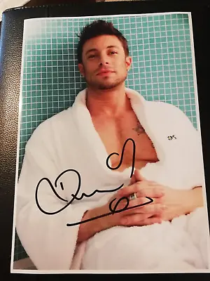 £5 • Buy DUNCAN JAMES Signed A4 Photo Blue Singer Autograph Excellent Signed May 2016