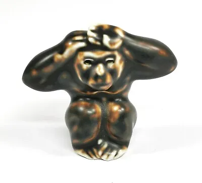 Royal Copenhagen Sung Glazed Monkey Chimp Gorilla Stamped Knud Kyhn 20217 • £29