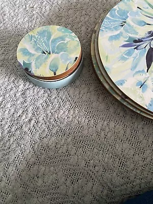 Laura Ashley Francesa Apple Table Mats & Coasters Eight Of Each • £0.99