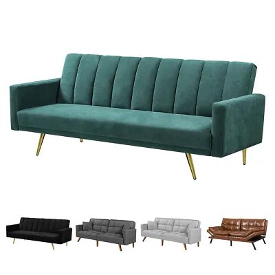 Levede Sofa Bed Futon Convertible Lounge Adjustable Recliner Couch 3-Seater • $379.99