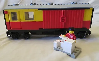 Lego 7819 Mail Van 100% Complete 12 V Train Series 1983 Postal Container Wagon • $245