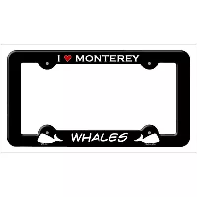 Love Monterey Whales Novelty Metal License Plate Frame - DS • $18.95