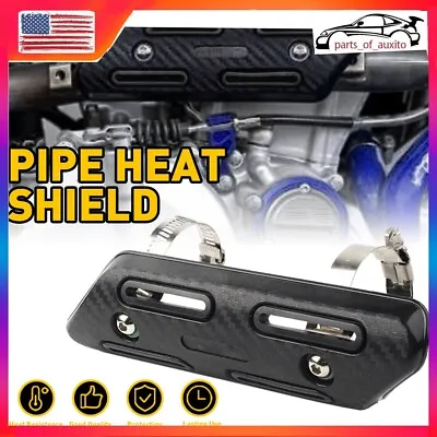 Exhaust Muffler Pipe Heat Shield Cover Heel Guard Anti-Scalding Motorcycle Mu • $12.34