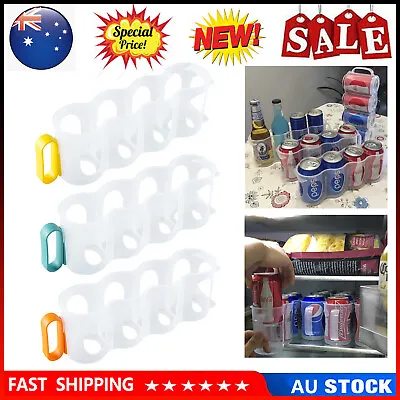 $12.99 • Buy Portable Soda Can Organizer Beer Refrigerator Shelves Rack Sliders Holder Fridge