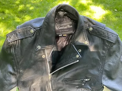 Leather Mason - Classic Black Leather Motorcycle Jacket. Great Condition! • $99.99