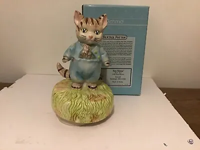 Vintage Schmid Beatrix Potter Tom Kitten Ceramic Music Box • £14.99