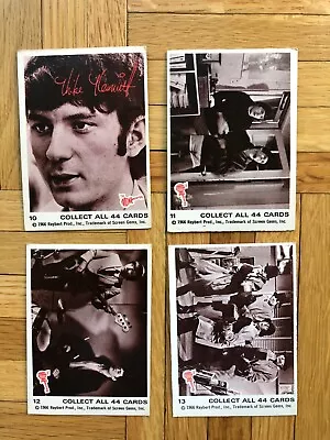 1966 Monkees Trading Card Lot Of 4 - Very Good Condition • $4