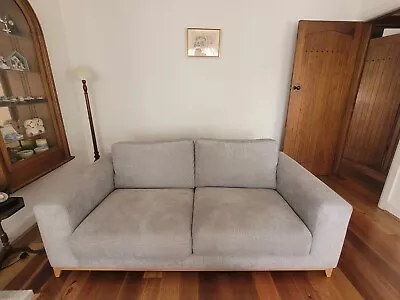 Nick Scali Three Seater And Two Seater Sofas (Grey) Spencer • $800