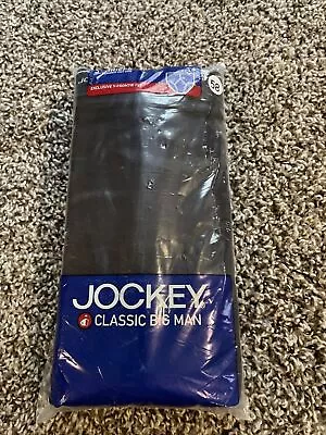 Jockey Classic Big Man Black Briefs 2 Pack Y - Front Fly Design Size 58 • $22