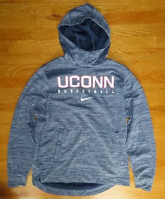 Nike Label UCONN CONNECTICUT HUSKIES Basketball Dri-Fit (MED) Hooded Sweatshirt • $75