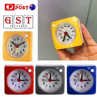 $12.82 • Buy Bedside Clock Desktop Analogue Clocks Table Minimalist Analog Alarm Battery
