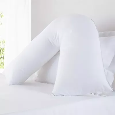 £6.99 • Buy V Shaped Pillow - Extra Filled, Support For Pregnancy Maternity Nursing & Back