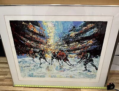 Mark King  Hot Ice Hand Signed Limited Edition Artist Proof Serigraph Hockey Art • $373.75