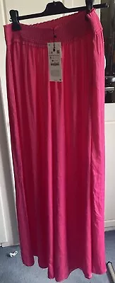 Zara Wide Leg Pink Palazzo Style Trousers. BNWT. Size S • £2.20