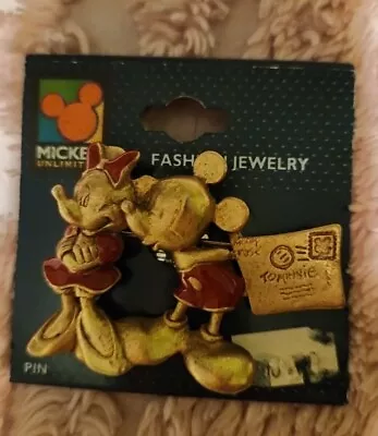 NWT Mickey Mouse & Minnie Mouse Brooch Pin • $10