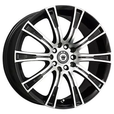 1 New 16x7.5 Konig Crown Black Wheel/Rim 5X105 5-105 16-7.5 ET40 CW67T54405 • $144.96