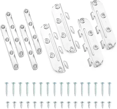 POWERTEC 71425 Surface Mounted Bed Rail Brackets Bed Frame Fasteners Hardware W • $18.86