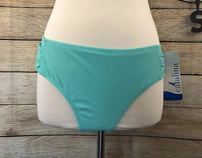 Catalina Maternity Ruched Hipkini Swimsuit Bottom Color Mint  Size L(12-14) • $14.99