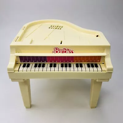 Vintage 1981 Barbie Electronic Grand Piano Toy Ivory Color - Tested WORKS! READ • $18.49