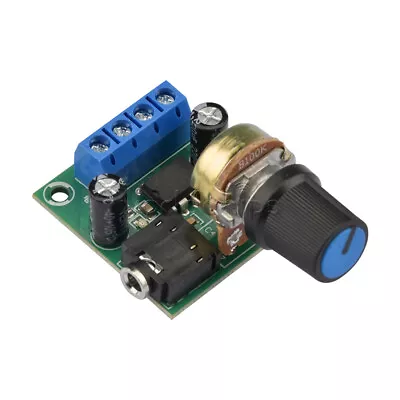 LM386 10W Audio Amplifier Board Mono 3.5mm DC 3-12V Volume Control AMP Module • $2.40