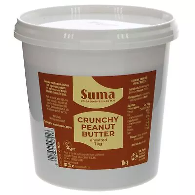 Suma | Crunchy Peanut Butter - No Added Salt | 1 X 1kg • £12.61