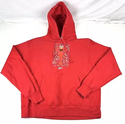 Champion Reverse Weave Sesame Street Elmo Pullover Hoodie Red Men's Size XL • $29.95