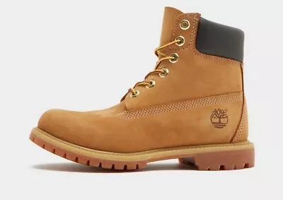 Timberland Men's 6 Inch Premium Waterproof Boots Wheat Nubuck Men’s Size 9.5M • $125