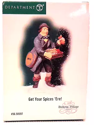 Department 56 Dickens Village Get Your Spices 'Ere! Figure #58597  FREE SHIPPING • $22.95