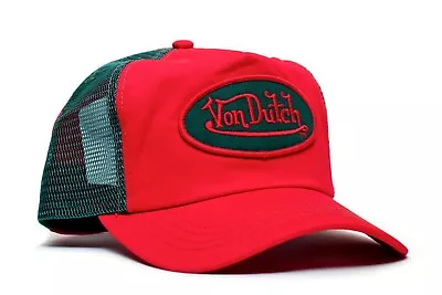 Authentic Vintage Von Dutch Red/Green Mesh Cap Hat Snapback Sale • $30.99