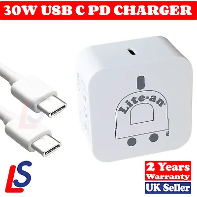 30W USB C Charger Plug For Apple IPad Pro 11 IPad Pro 12.9 Fast Charger Lot • £17.97