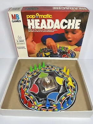 Headache Pop-o-Matic Milton Bradley MB 1986 Vintage Board Game Complete • $27