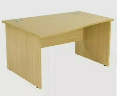 £149.99 • Buy Brand New  Office Table  Left Hand 140 Wave Workstation Nova Oak