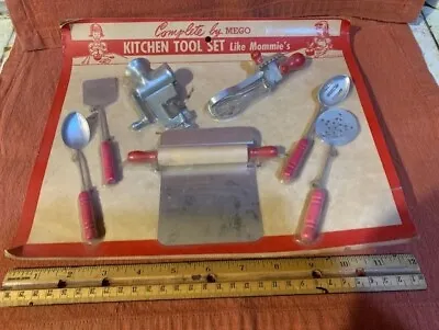 Vintage 50's ? 60's? Toy Kitchen Tools Like Mommies By Mego Made In The U.S.A. • $19.99