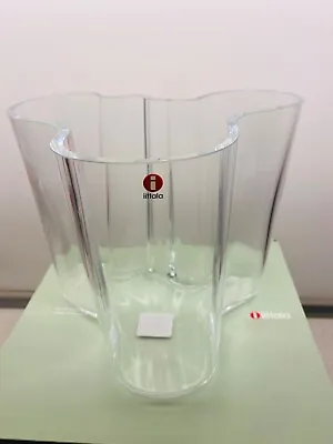 Iittala Alvar Aalto Vase 120mm Clear - BRAND NEW • $169