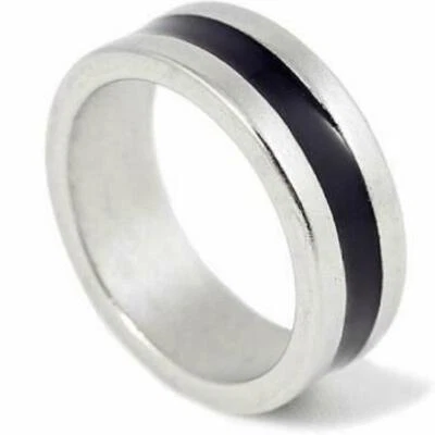 £9.68 • Buy PK RING SILVER & BLACK STRONG MAGNETIC- SIZE 11-1/2 (21mm) MAGIC TRICK