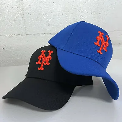 New York Mets Cap NY Hat Embroidered Adjustable Curved Men NYC • $22.45