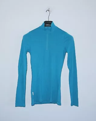 ICEBREAKER Womens Merino Wool Basics Long Sleeve Shirt Size S • £24.12