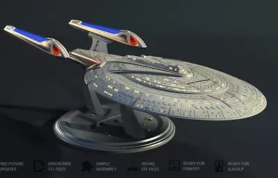 £69.99 • Buy USS Enterprise NCC-1701-E Resin 3d Printed DIY Model Kit 1:2800 Scale