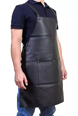 Pierre Cardin Professional Leather Apron Butcher Woodwork Hairdressing Barber • $119