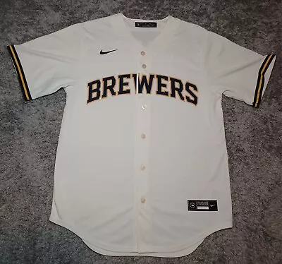 NEW WITHOUT TAGS Christian Yelich Milwaukee Brewers Nike Alternate Jersey Cream  • $84.99