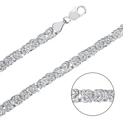 New Genuine Solid 925 Sterling Silver Curb Snake Belcher Chain Various Lenghts • £71.33