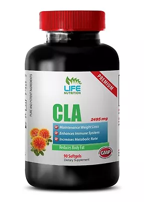 Fat Burner Pills For Men Fast Results - CLA 2495MG - Cla Ab Cuts Belly Fat 1B • $20.05