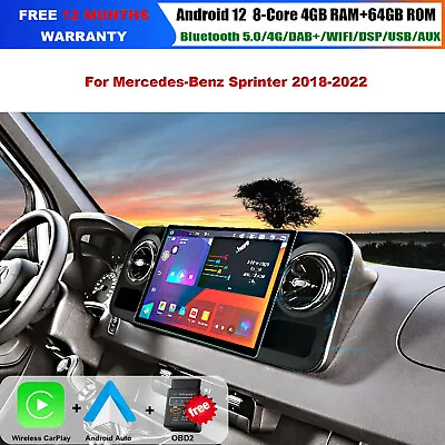 13  Car GPS Navigation For Benz Sprinter 2018-2022 Radio Stereo Android 12 4+64G • $599.99