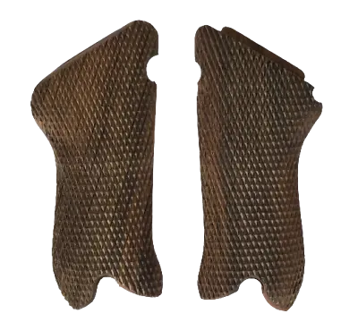 German Original WW2 P08 Luger Walnut Checkered Pattern Wooden Grips Reproduction • £23.36