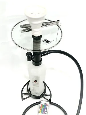 22’’ShishaBeat™️ Modern Hookah LED LightsSilicone Hose&Glass Tray In A Suitcase • $119