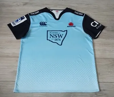 New South Wales Waratahs Rugby Home Shirt 2016 Canterbury 2XL Jersey Top XXL D7W • £34.99