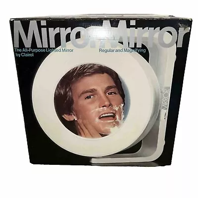 Vintage Clairol Makeup Mirror Model RM2 Lighted Pivoting Magnifying Vanity 1978 • $59.99