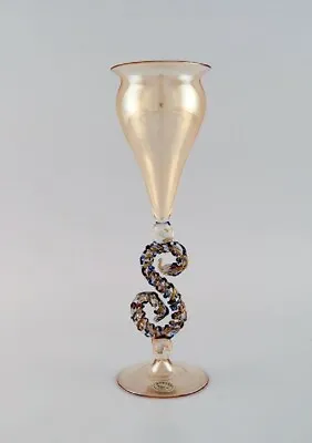 Rare Murano Glass / Vase In Mouth Blown Art Glass. 1960s / 70s. • $590